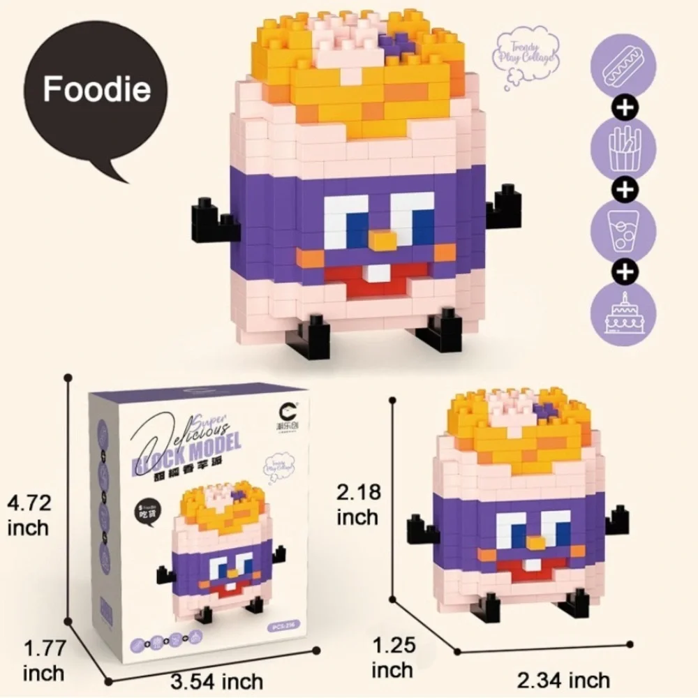 Super Delicious Block Model - Taro Pie - NWT measurement in pic collect em all